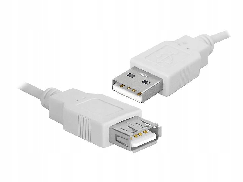 PRZEDŁUŻACZ USB 2.0 1,8M SZARY