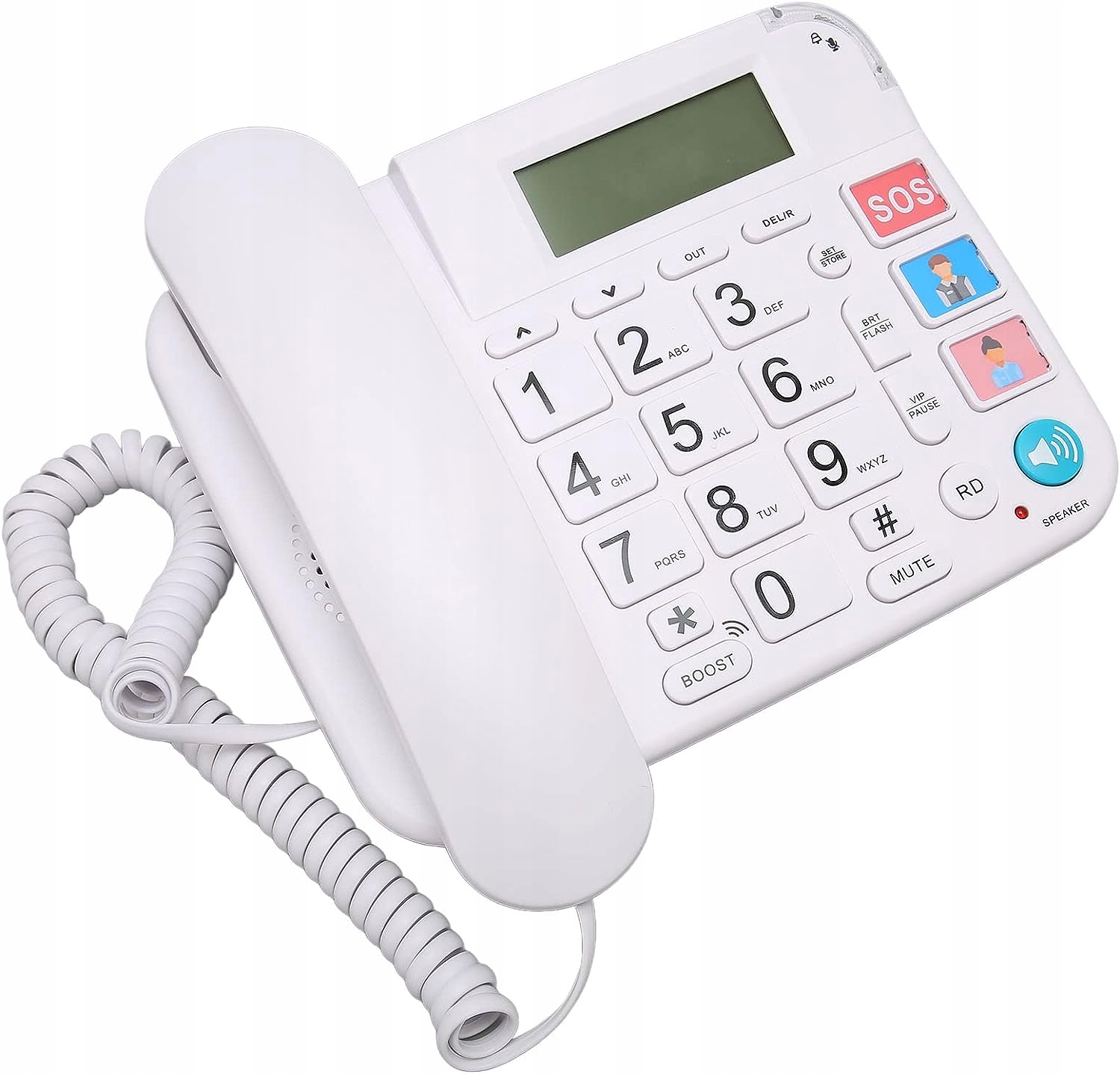 Stacionární telefon OR-813 Velká Tlačítka Hlasitý pro seniora Led