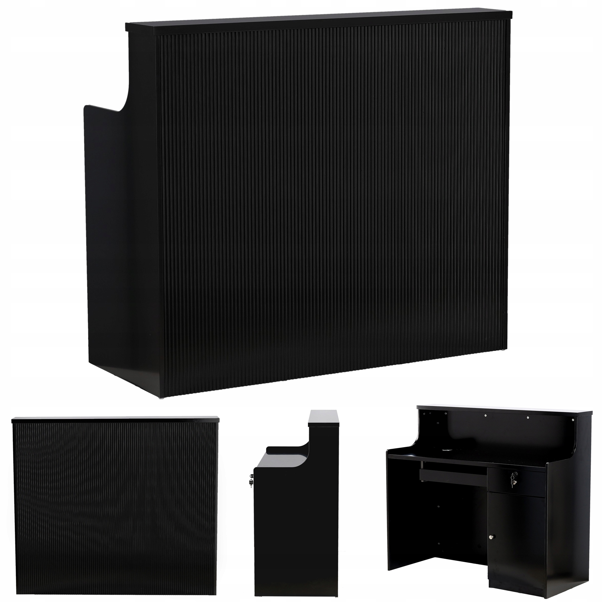 Kadeřnická recepce lakovaná Max 100 cm kosmetická do Spa salonu