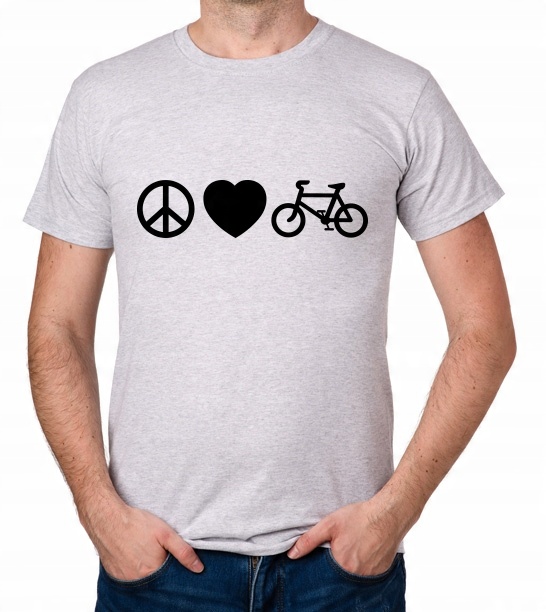 

koszulka Peace Love Bike prezent