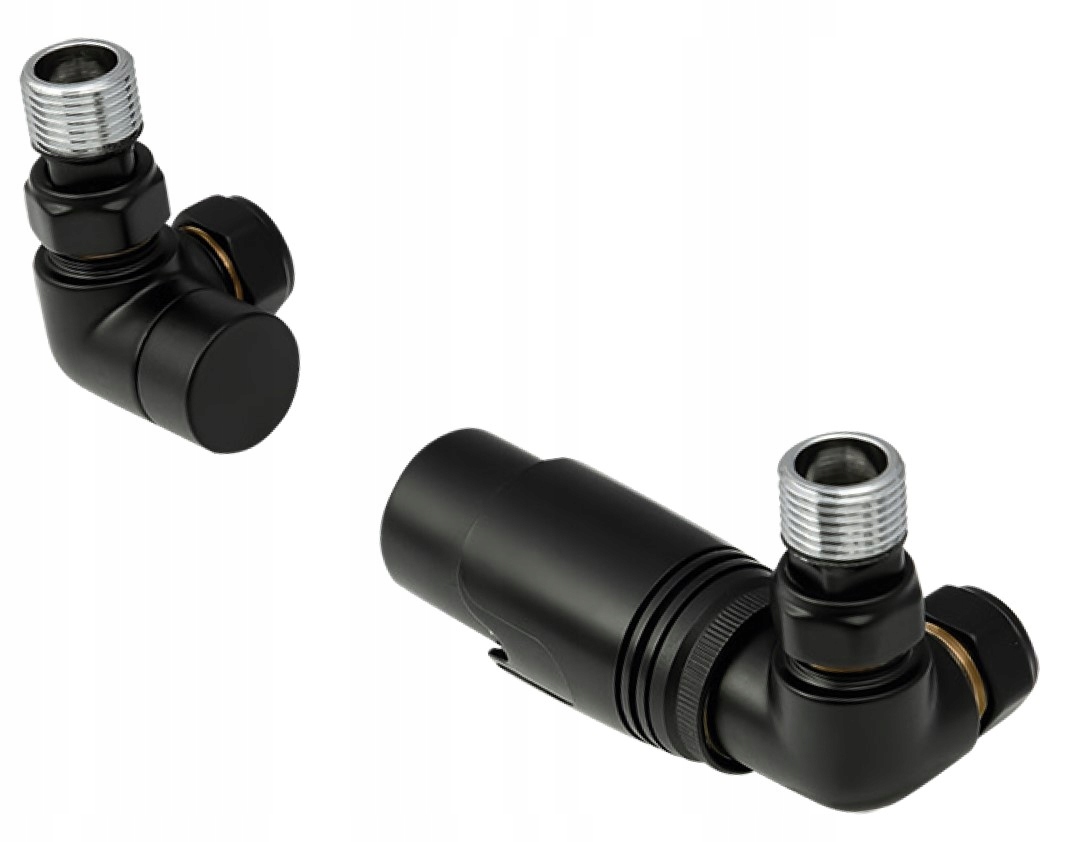 ZESTAW KOMPLET TERMOSTATYCZNY PRAWY - CZARNY MAT