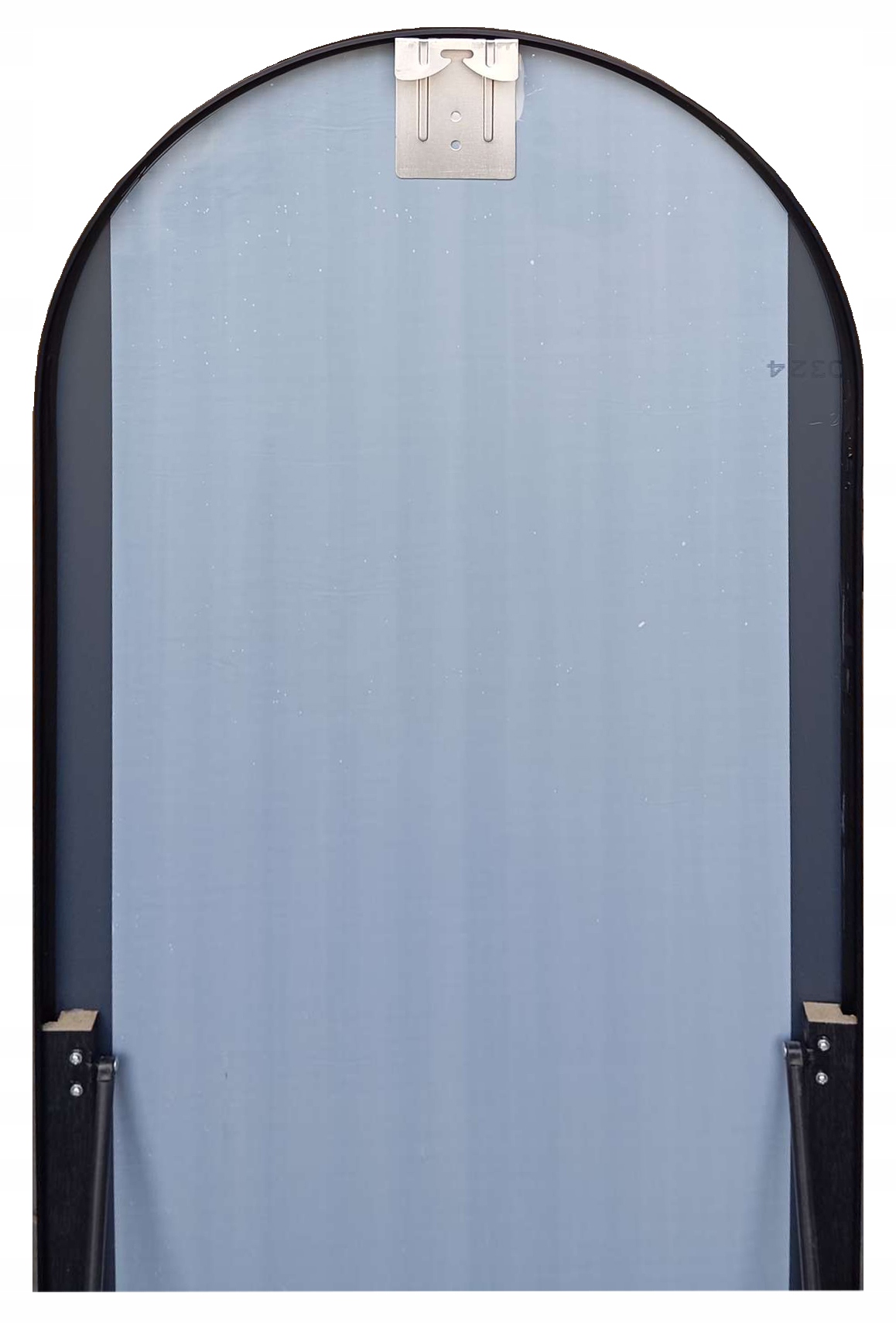 Lustro Stojące Półowalne w Złotej Aluminiowej Ramie 60x180 Szerokość 600 mm