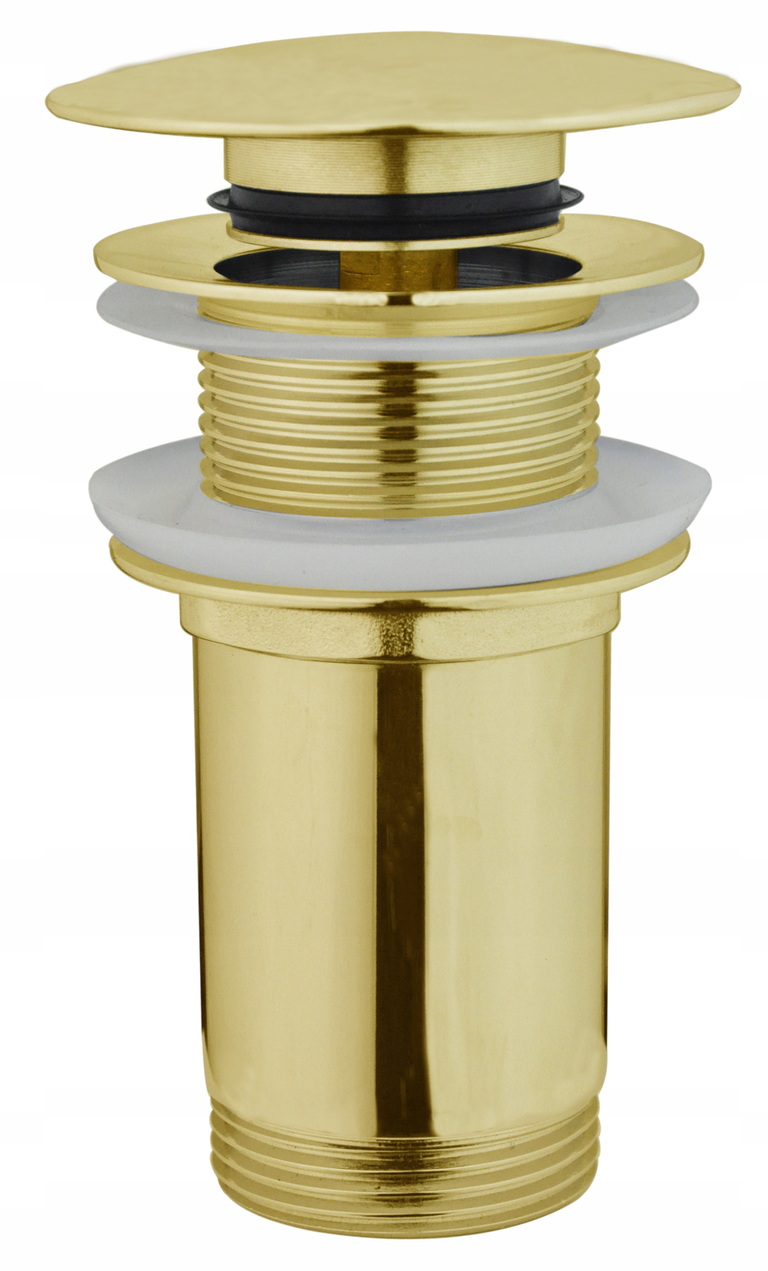 Umyvadlová Zátka Klik Klak Bez Přepadu Automatická Zlatá Kovová Jano