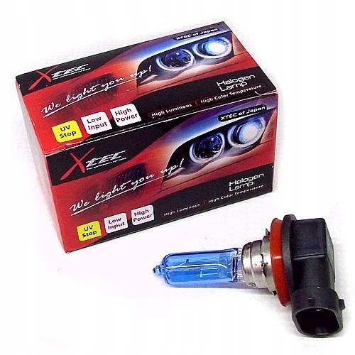 

Japońskie Żarówki Xtec H9 6000K 65W Crystal Blue