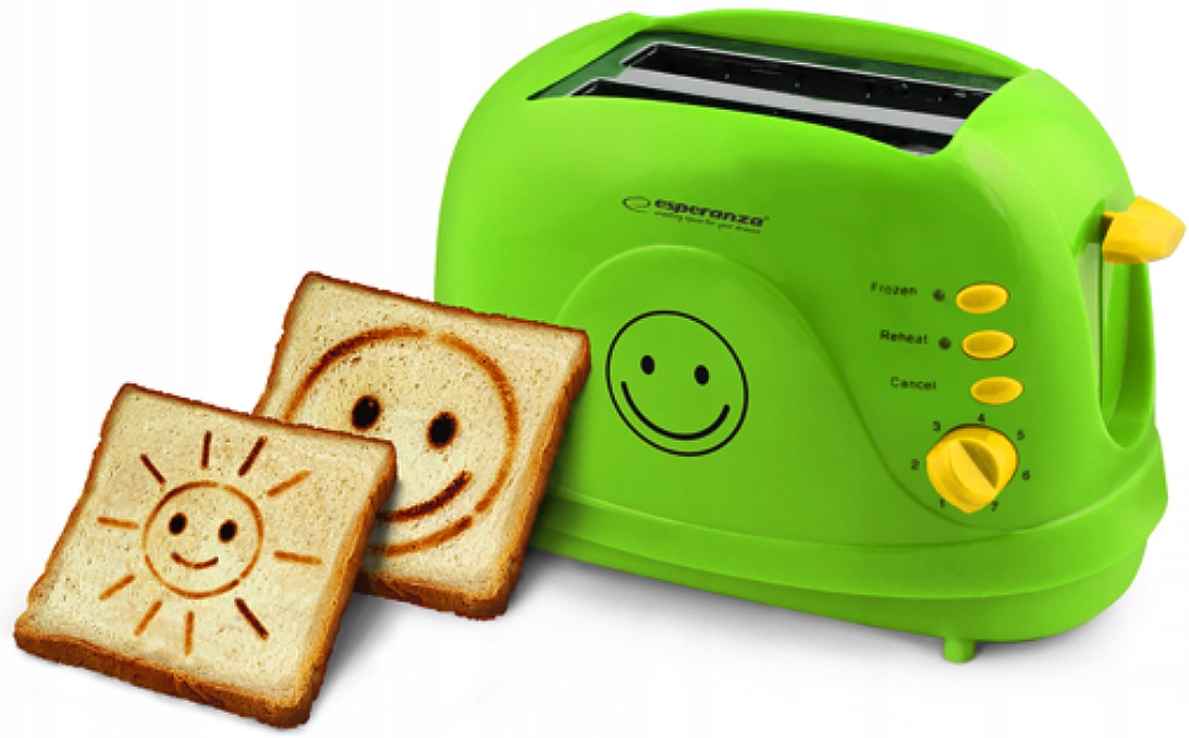 

Esperanza Toster Smiley Zielony Tosty Dla Dzieci