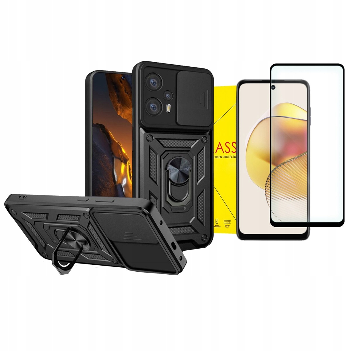

Etui pancerne do Xiaomi Poco F5 case plecki +szkło