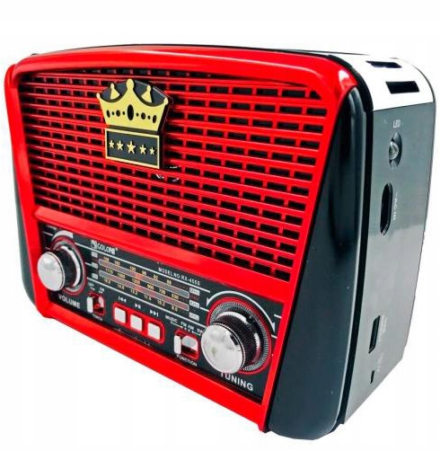 

Radio Solarne Przenośne Retro Akumulator Usb 5S