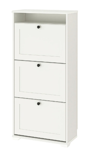 

Ikea Brusali Szafka na buty,, biały61x130 cm
