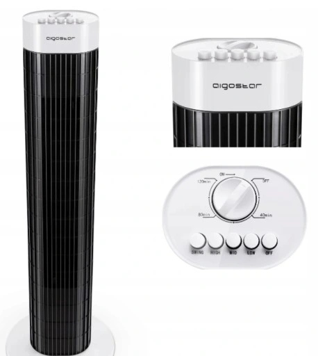 WENTYLATOR KOLUMNOWY WIEŻOWY OBROTOWY 45W TIME