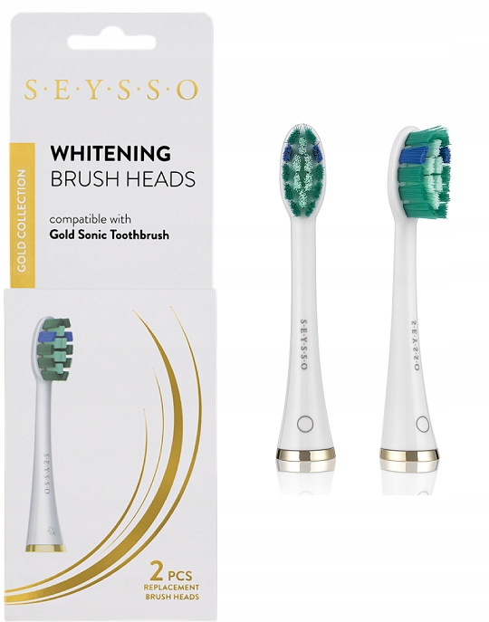 

Końcówki whitening Białe szczoteczka Seysso Gold