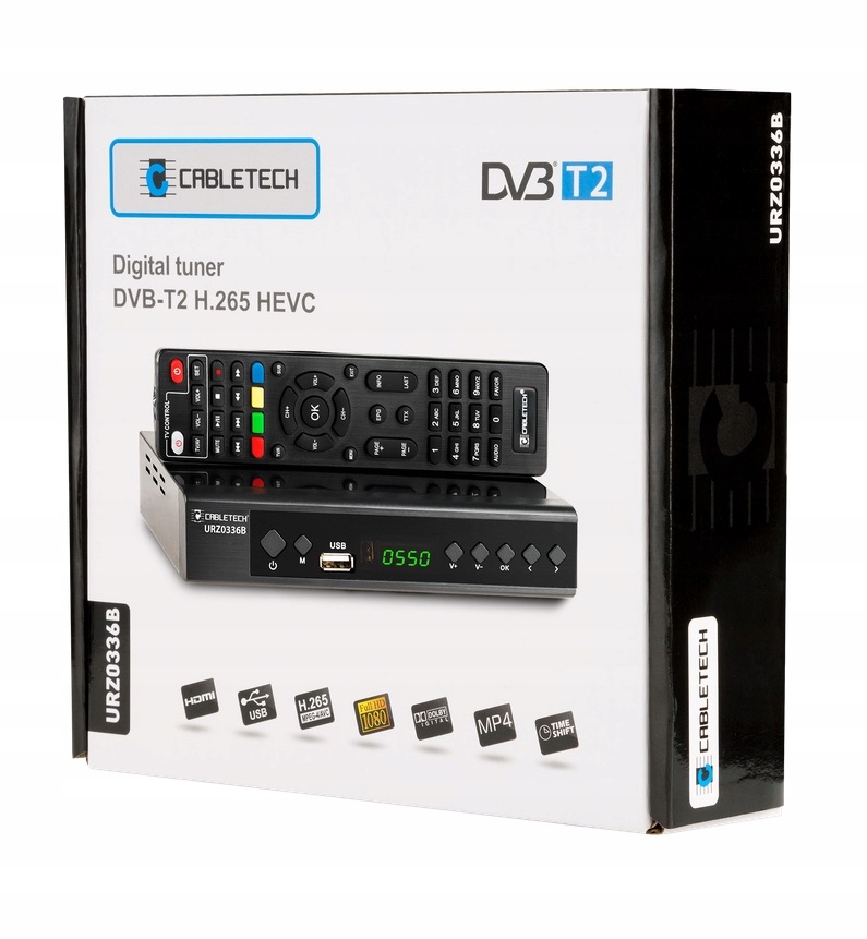 Tuner DVB-T2/C Hevc H.265 Cabletech Novinka z roku 2022