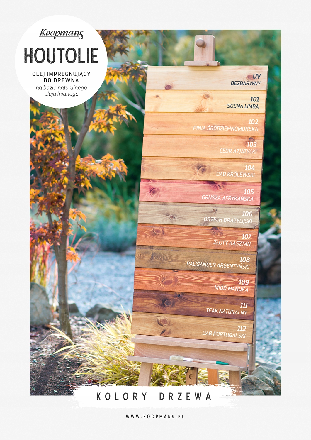 Olej Do Drewna HOUTOLIE KOOPMANS 10l Dużo Kolorów