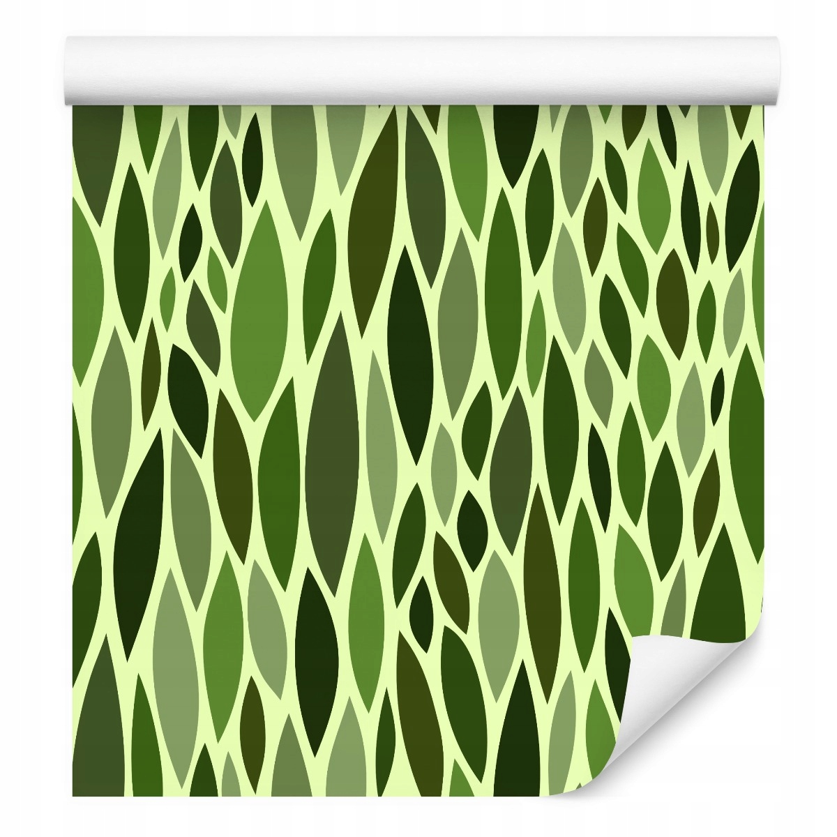 Abstraktní tapeta do kanceláře Listy zeleň rostliny