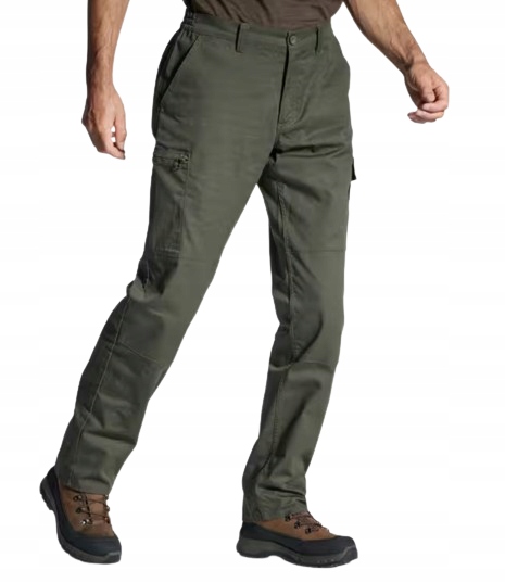 Wędkarskie Spodnie Myśliwskie Taktyczne Bojówki Khaki XXL