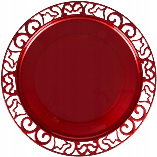 talerze plastikowe czerwone Ø30cm/4sztuki 34-53 — 3