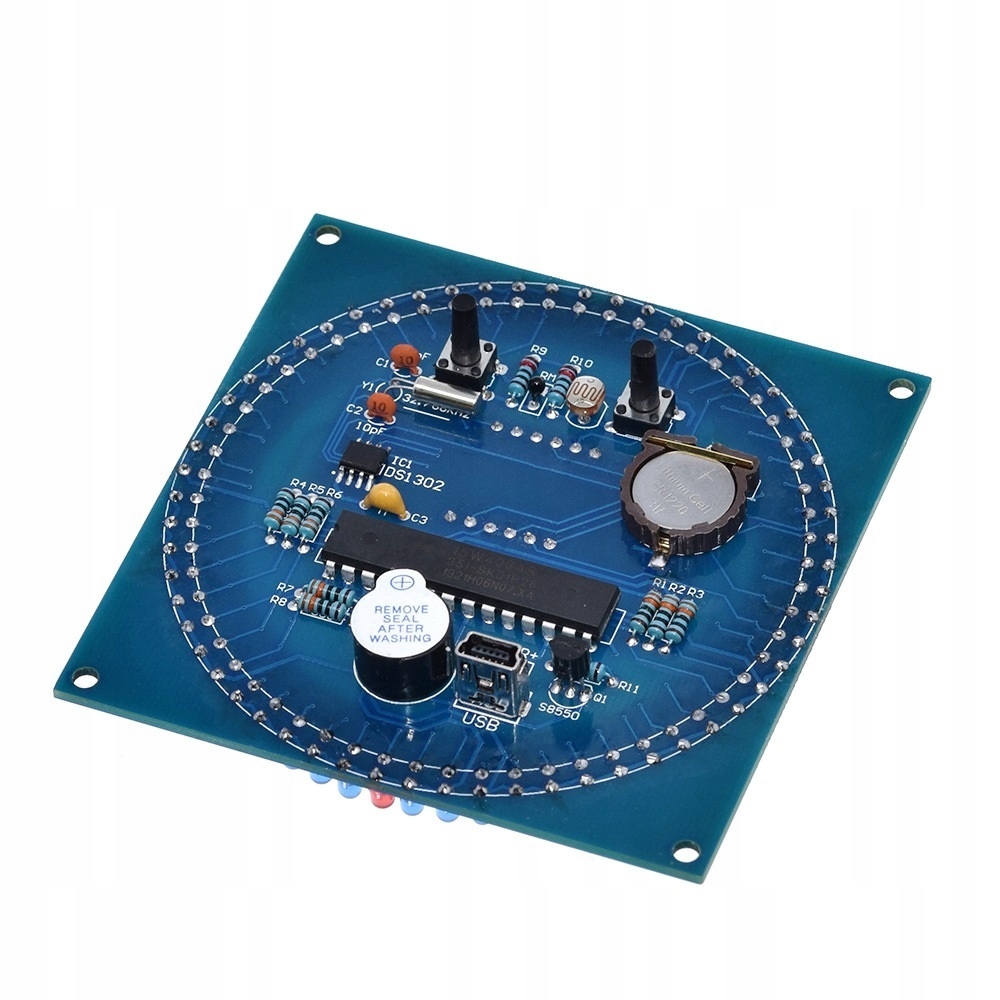 Zegar Termometr, data, alarm + OBUDOWA DIY KIT Rodzaj inny