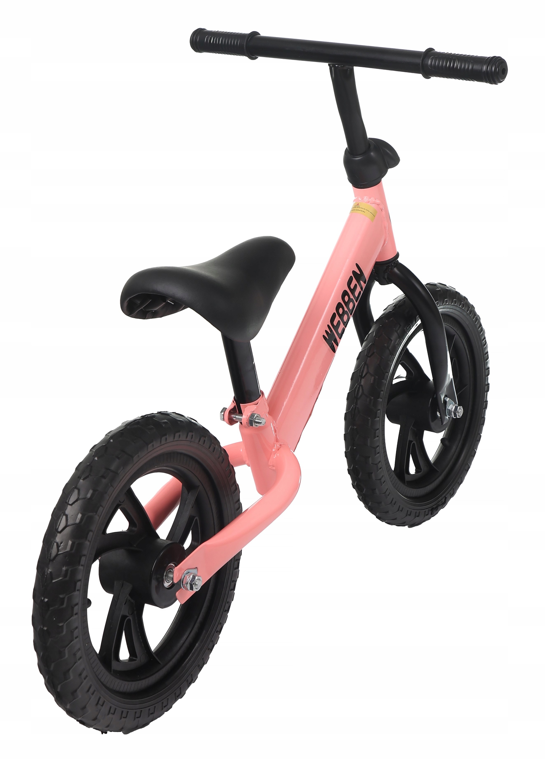 Różowy Bardzo lekki Rower biegowy dla dziewczynki Webben 12" Rozmiar ramy mniejsza