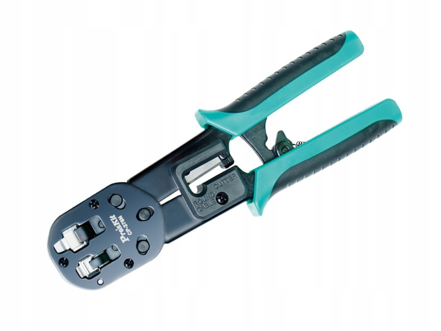 Zaciskarka wtyk modularny przelotowy 6p 8p RJ45 Proskit