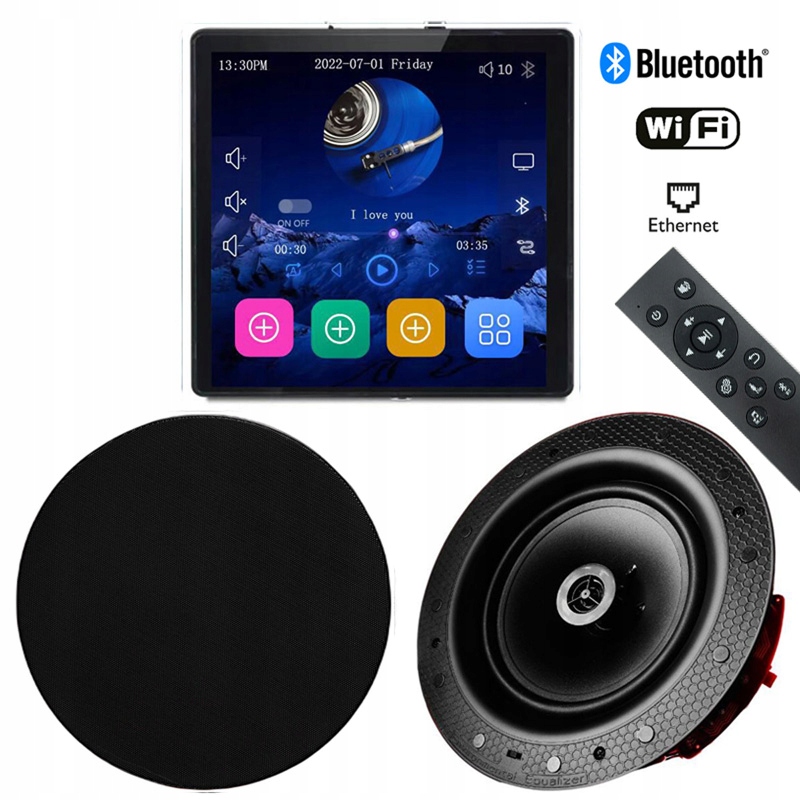 Hifi Music Internetové Podomietkové Rádio Wifi Bt 2 Čierne Reproduktory 8" 60W