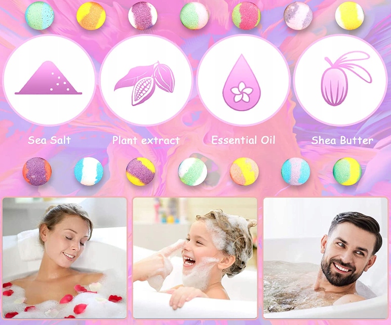 KULE DO KĄPIELI SPA ZESTAW PREZENT WALENTYNKI Rodzaj kula