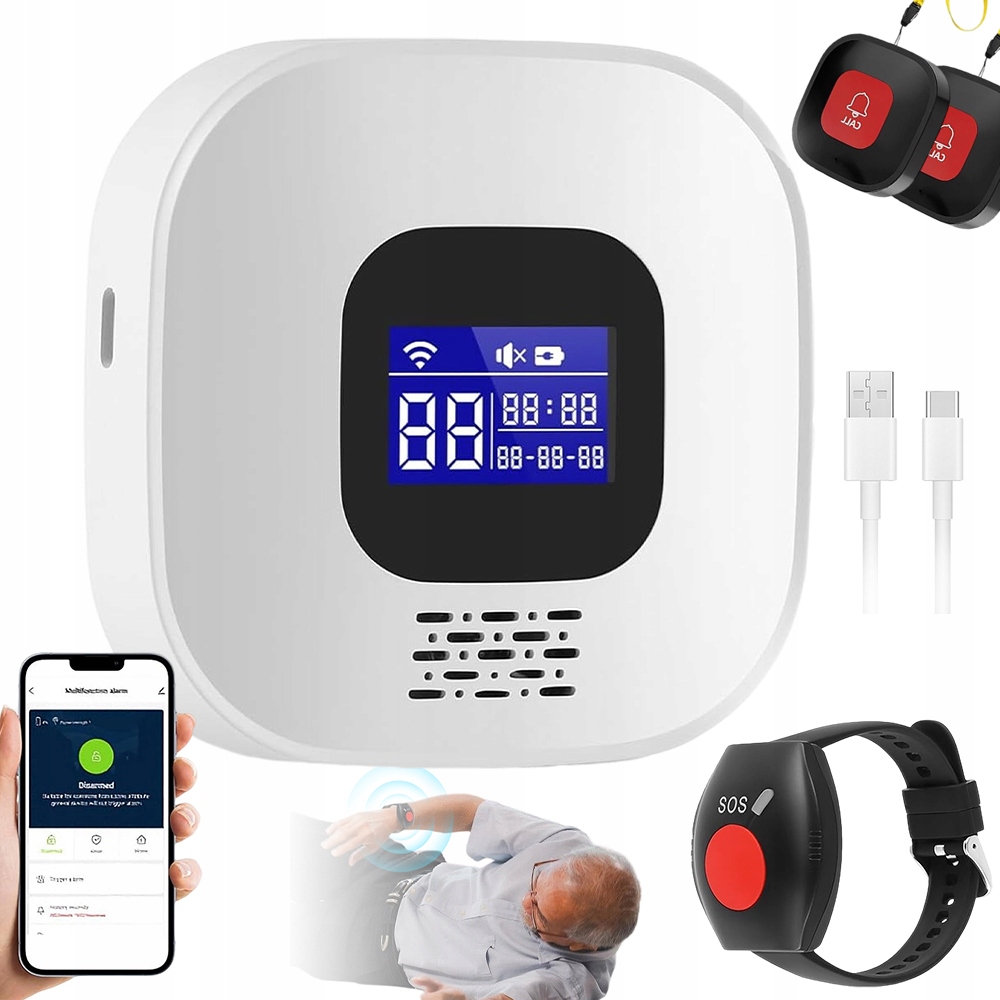 Výkonný Alarm Siréna Smart Sada Záchranné Vybavení S 2 Tlačítky