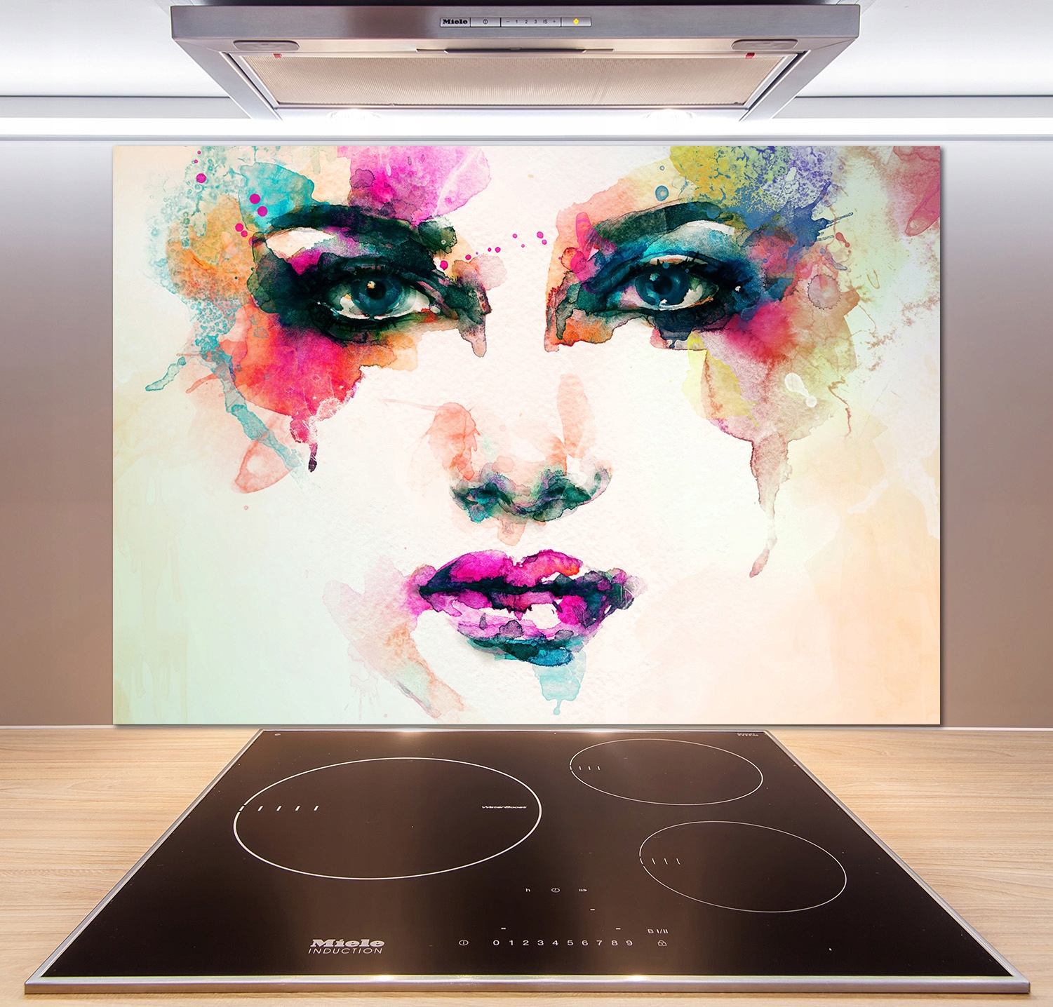 

Panel do kuchni Portret kobiety 100x70 cm + Klej