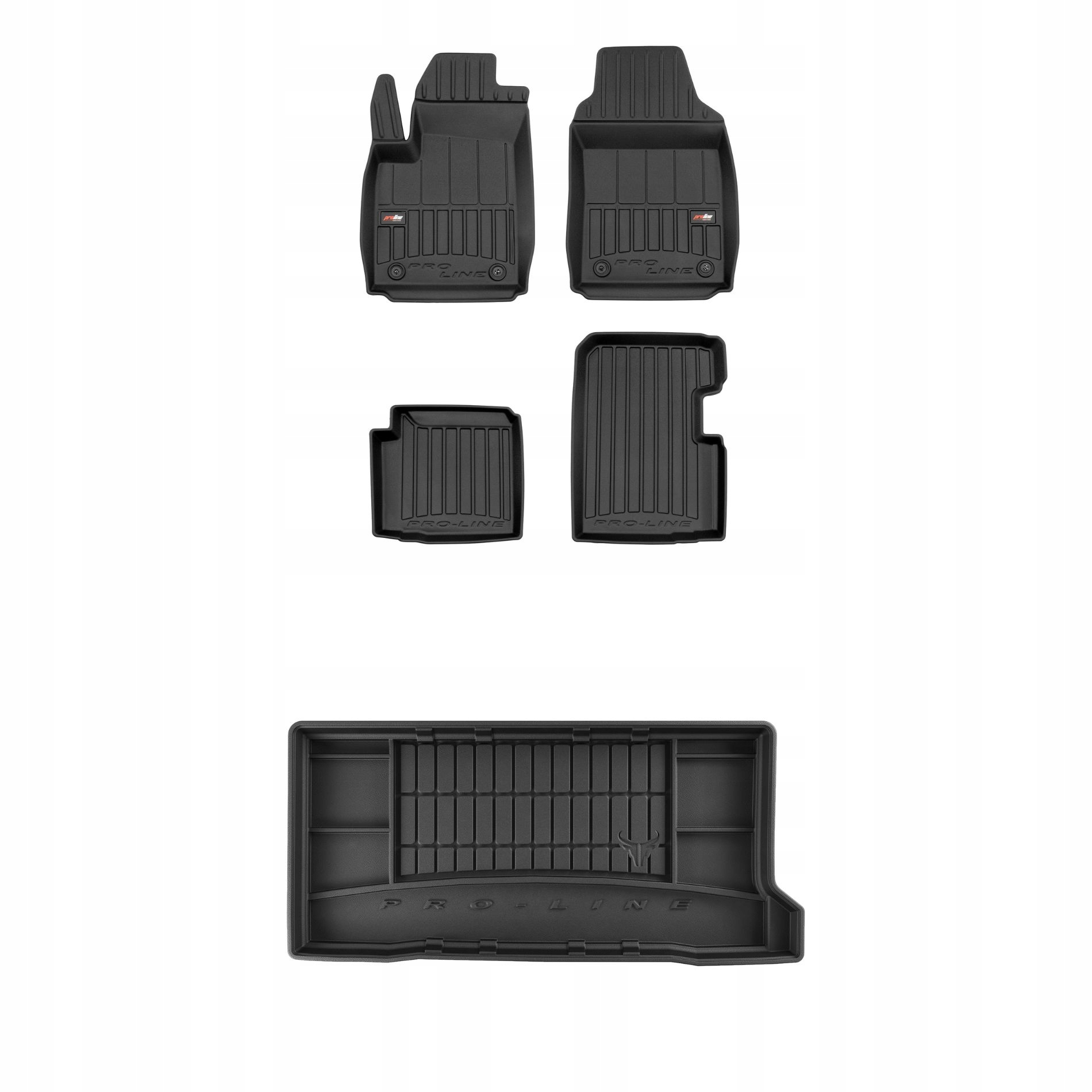 Set 3D Koberce a rohož do kufru Fiat 500 hybrid hatchback od roku 2020
