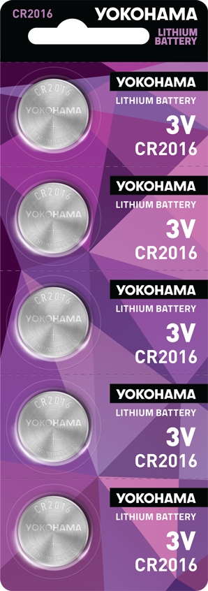 

5x Bateria Yokohama CR2016 blister
