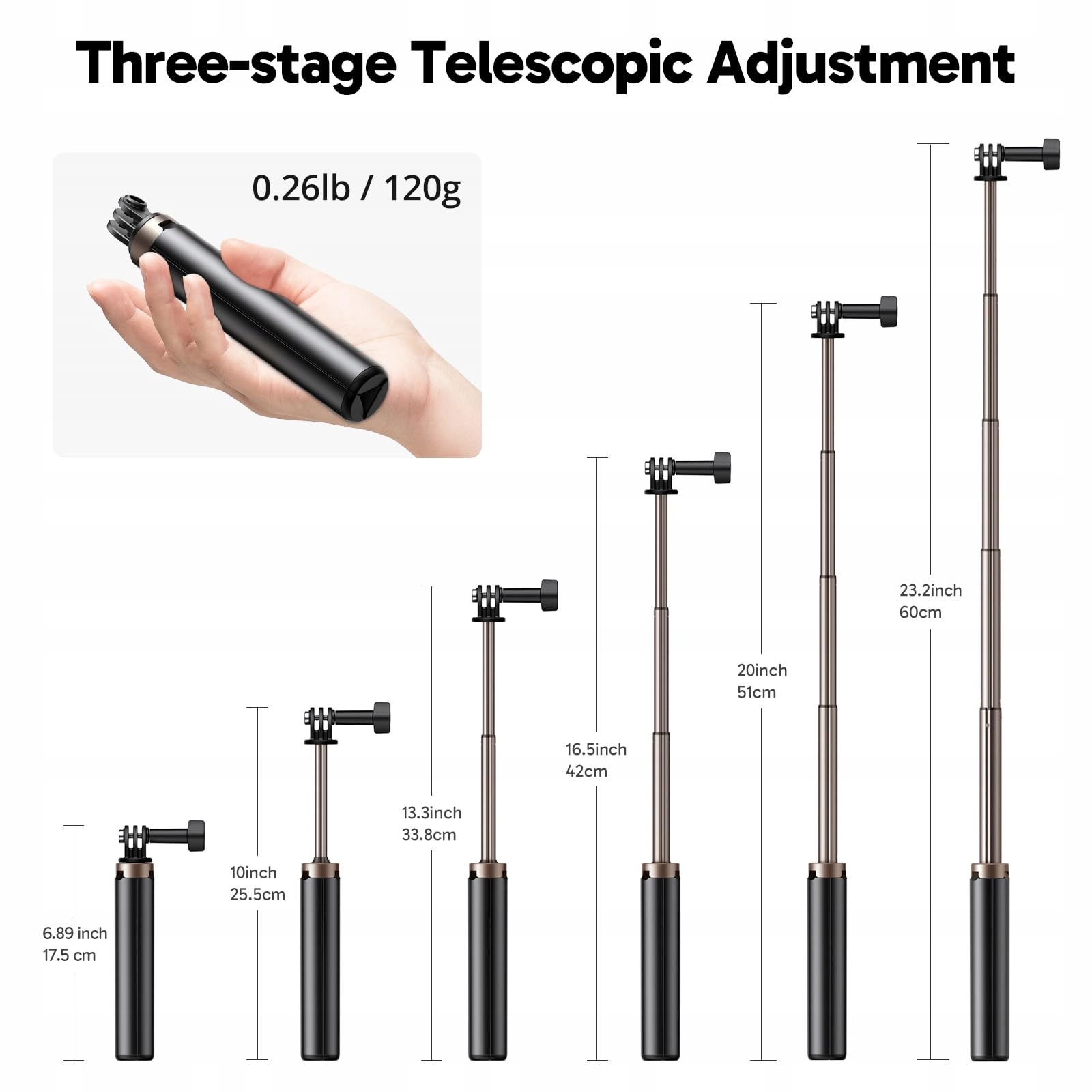 AKASO Kamera 4K 30FPS 20MP Zestaw Selfie Stick WiFi 40M Wodoodporna — miniatura 4