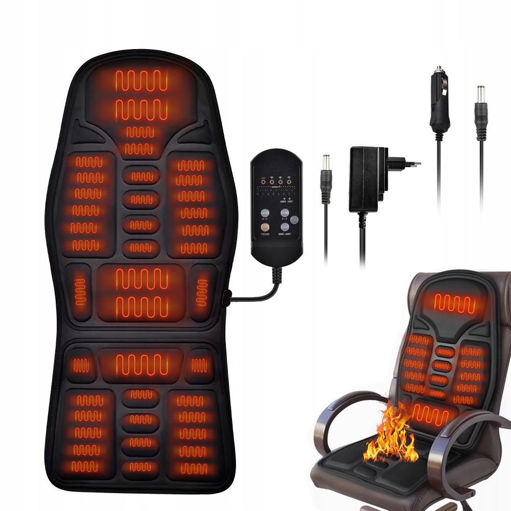 Masážní Podložka S Vyhříváním Do Auta A Domu 12V/110-240V