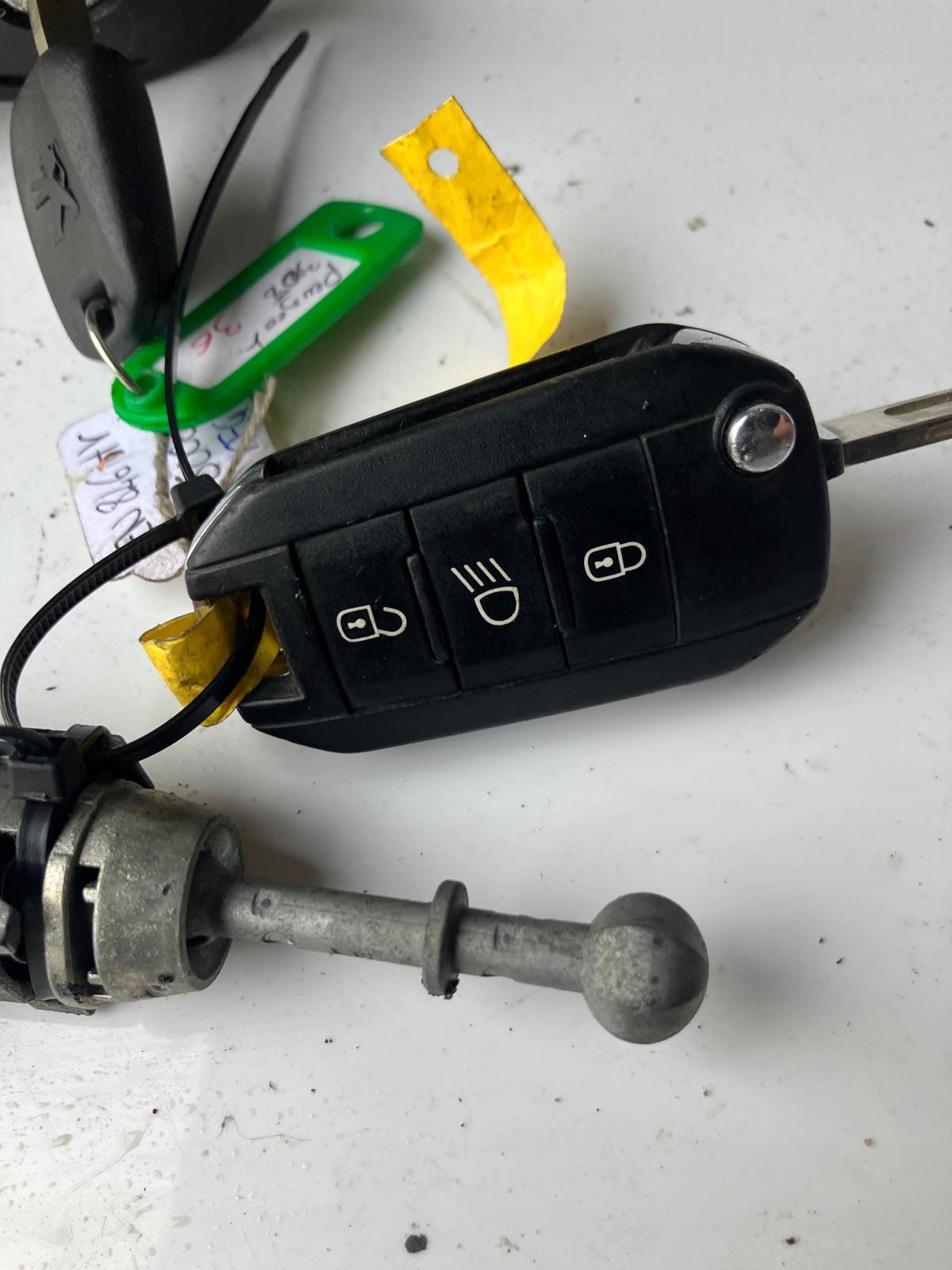 Allumage Insert de la serrure 2X Clé PILOT PEUGEOT 308 T9 #14
