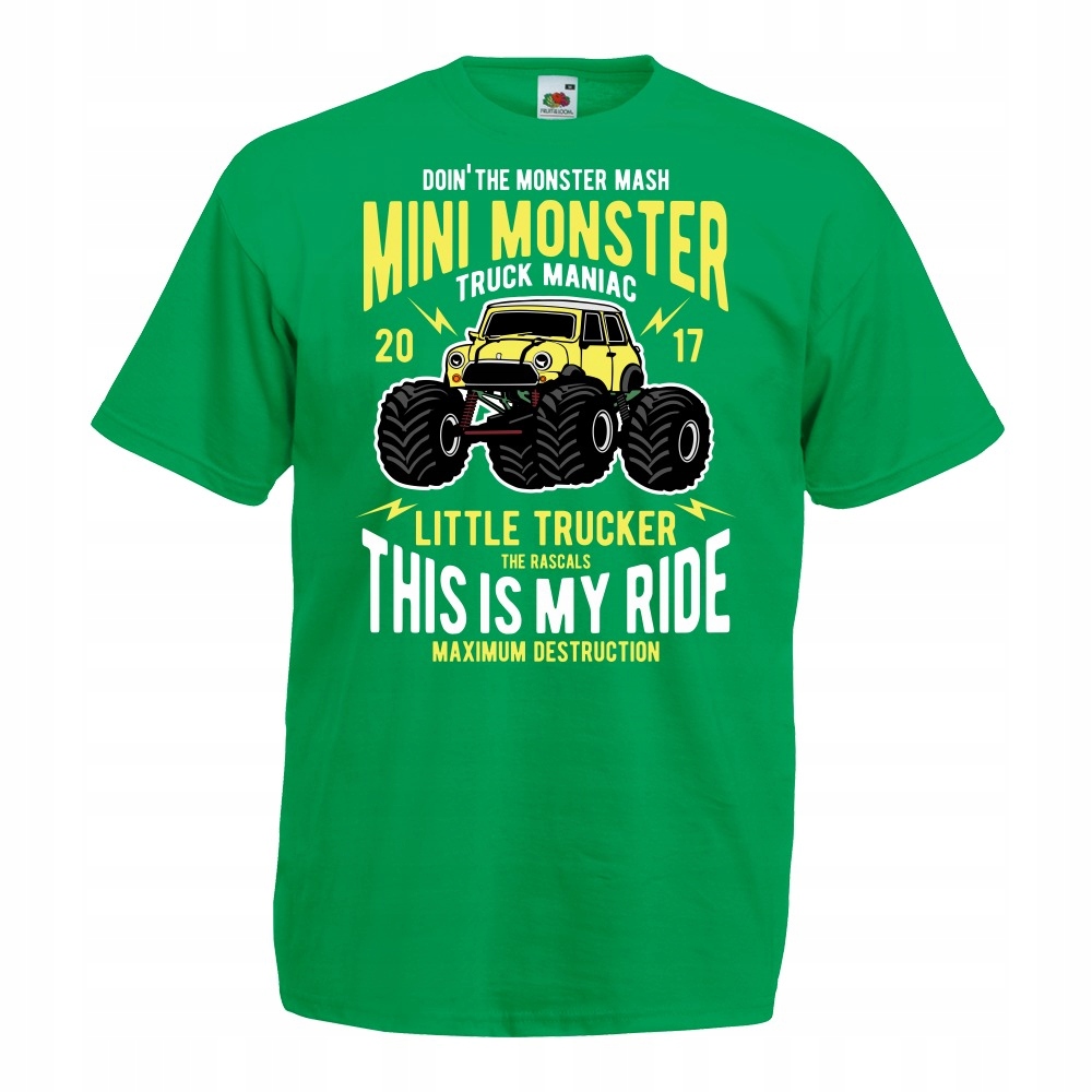 

Koszulka monster truck jeep samochód XXL zielona