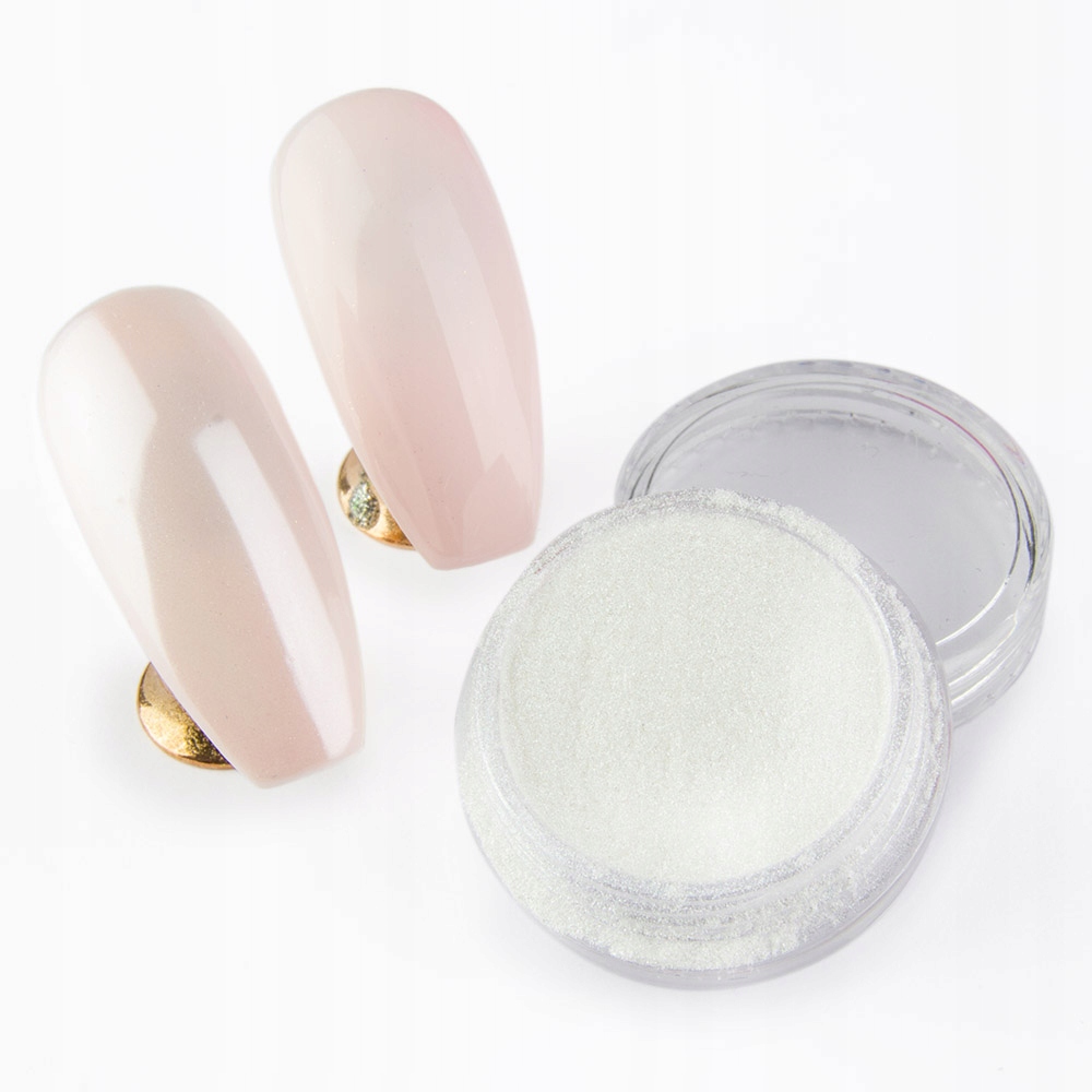 PERŁOWY PYŁEK do paznokci Glamour Effect SILVER