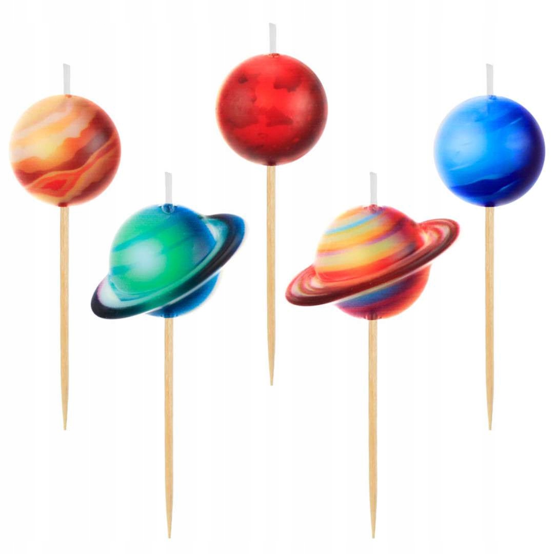 

Świeczki na tort Planety kosmos Piker galaktyka