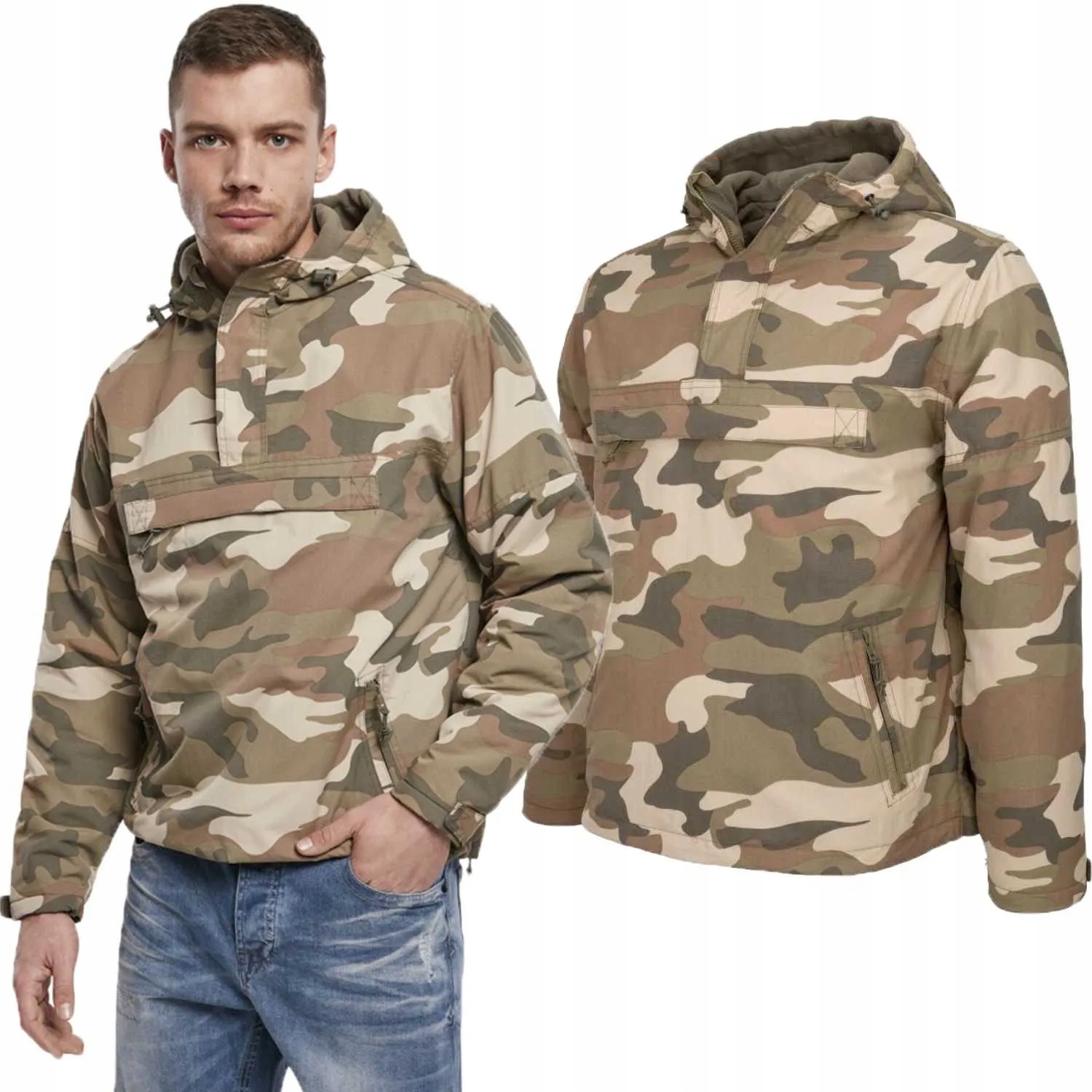Větrovka Brandit Klokanka Light Woodland 4XL