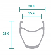 Obręcz Torowa ARAYA AR-713 Czarna CNC 32H Marka Araya