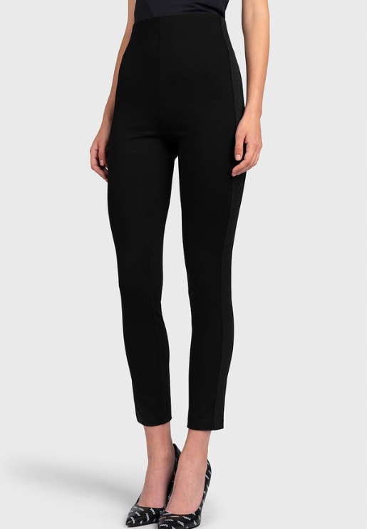 Guess Černé Cigarety S Vysokým Pasem, Hladké, Elegantní, Gxe