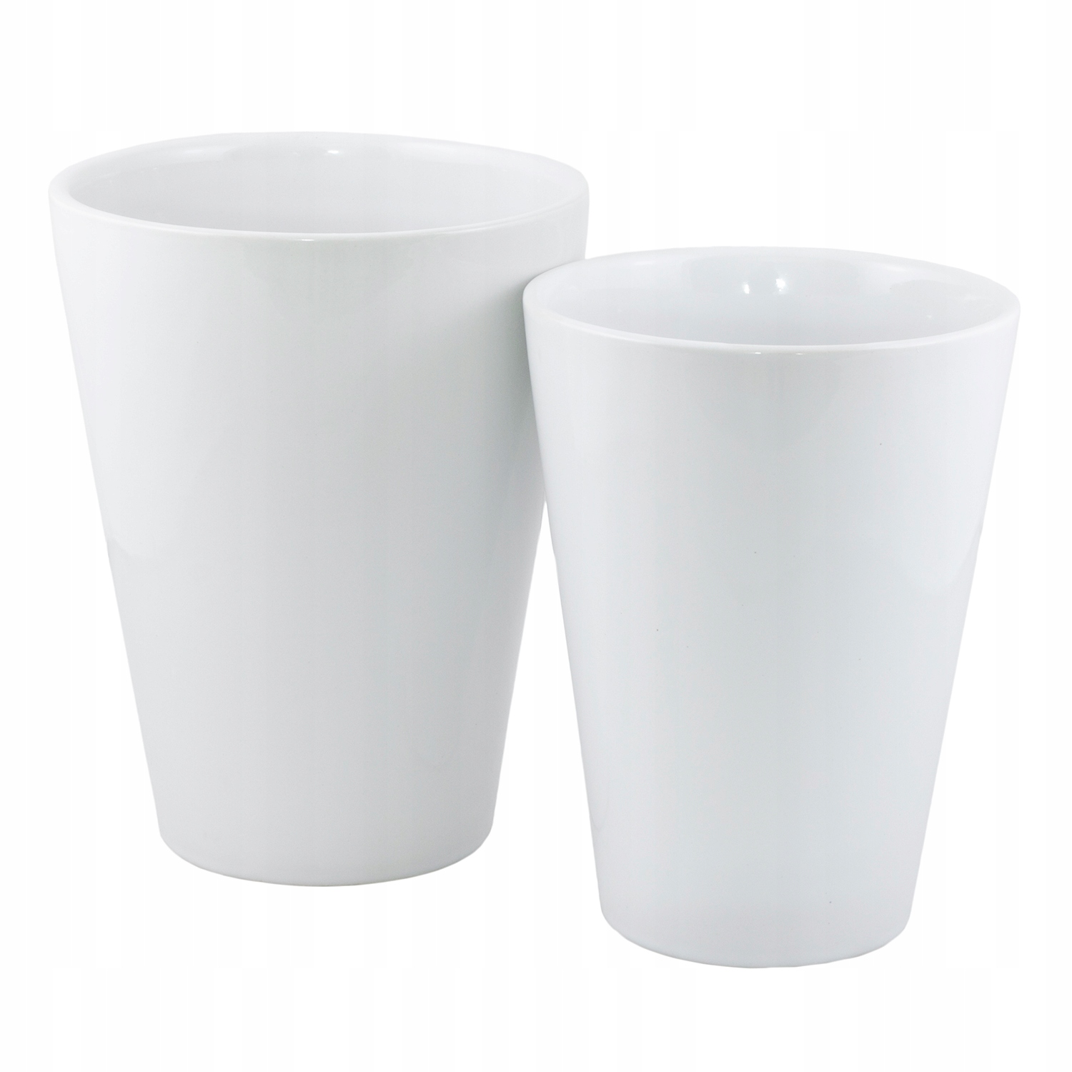 

Komplet Wysokich Donic białe, ceramika