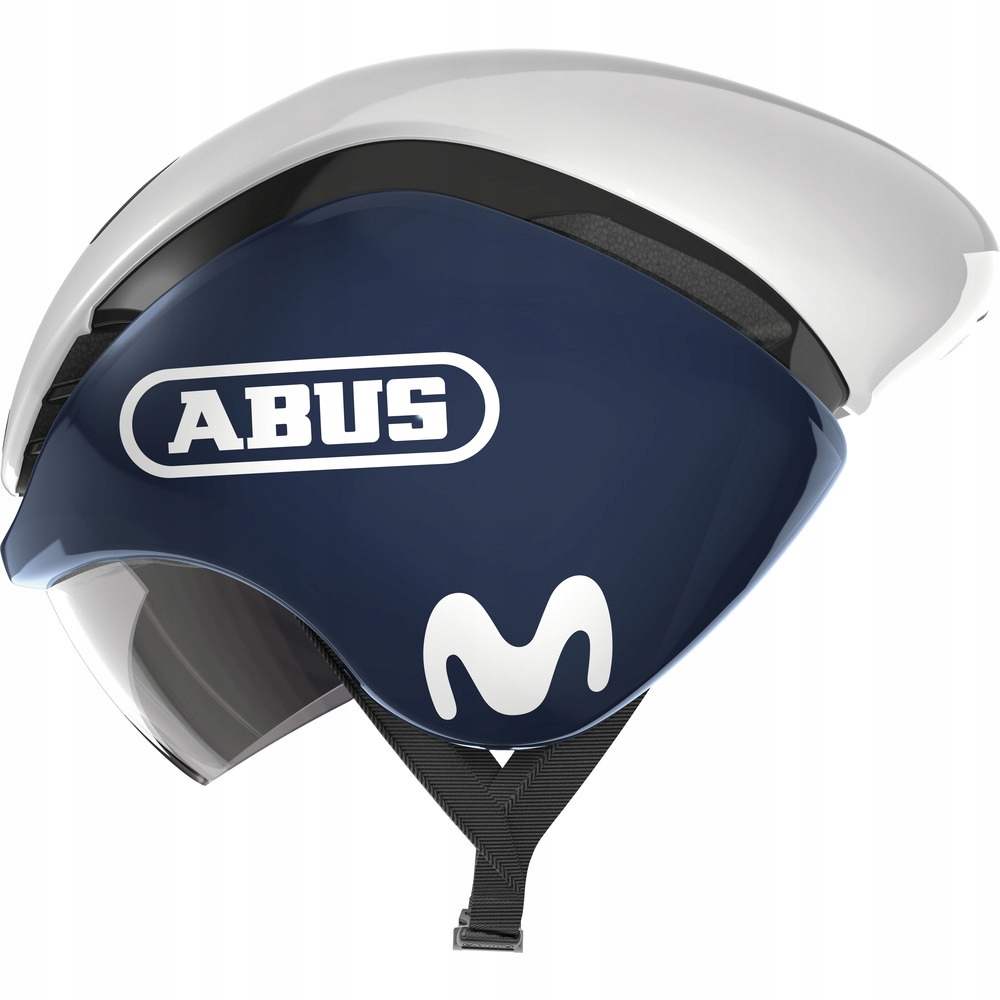 Abus závodní cyklistická přilba Gamechanger Tt Movistar Team tmavě modrá