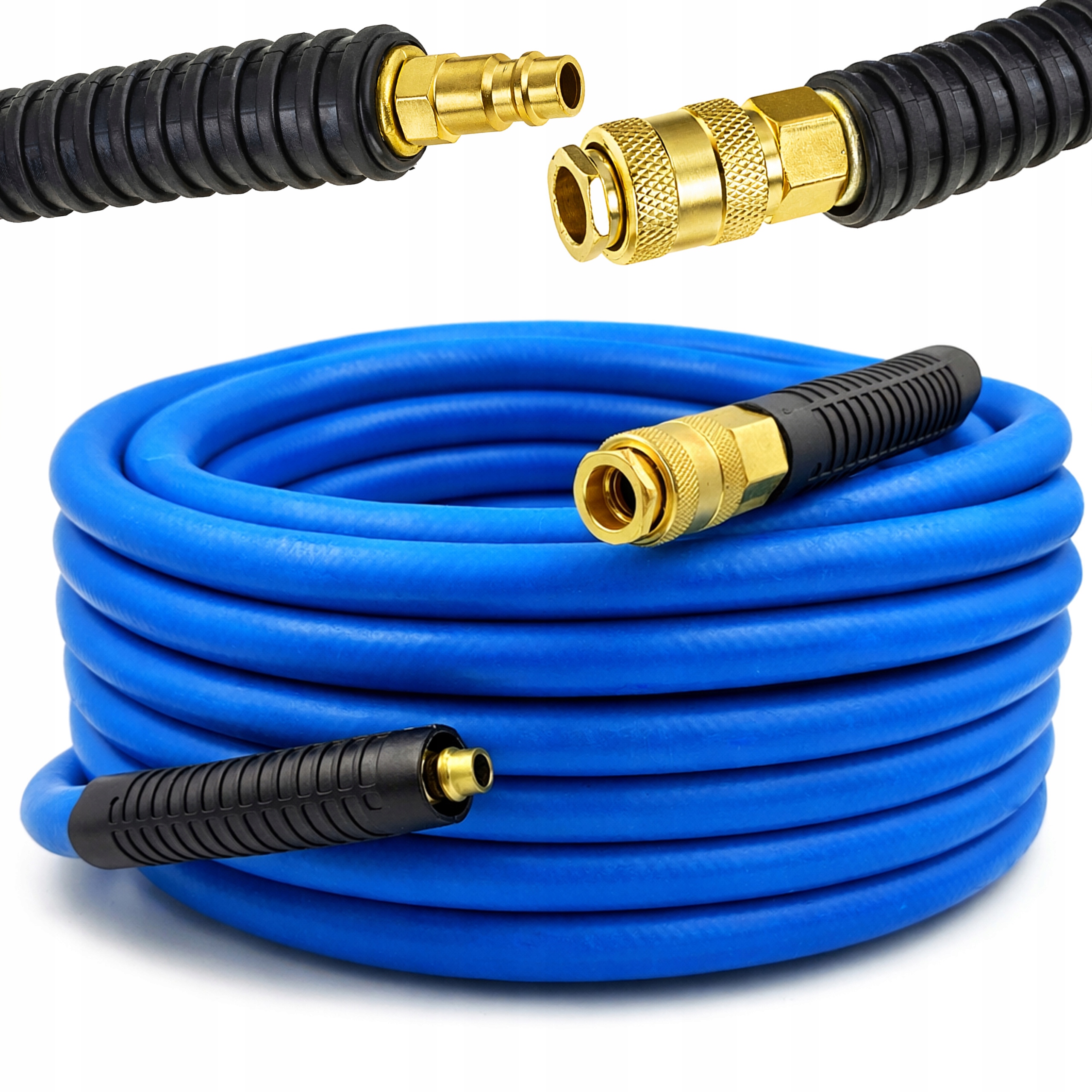 Wąż Pneumatyczny Do Kompresora Gumowy Elastyczny 10x17mm 10m 20 Bar 300 Psi
