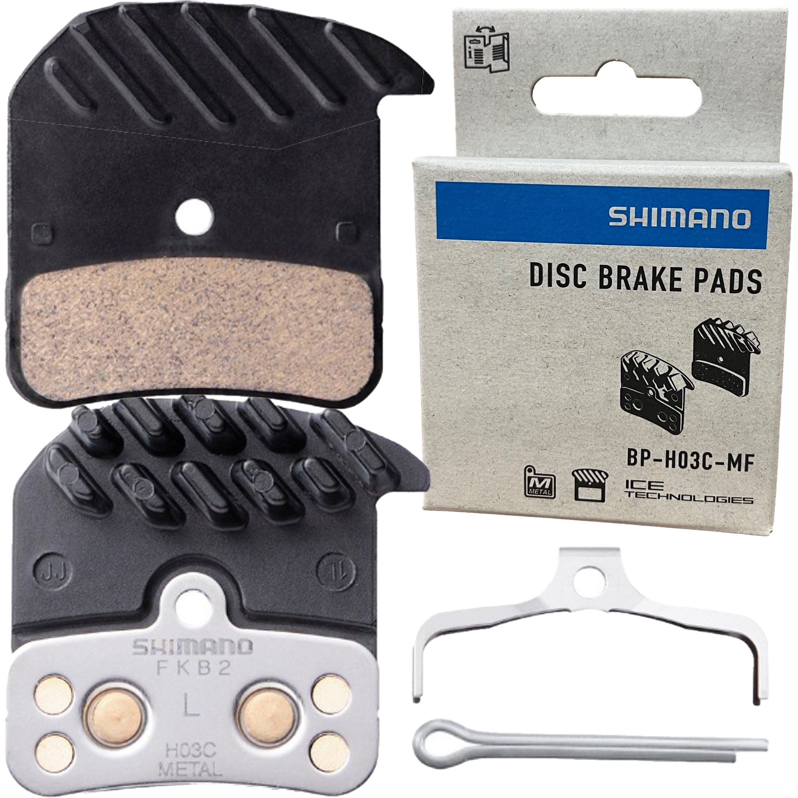 Klocki hamulcowe Shimano Saint Zee M8020 Metaliczne H03C Radiator Ice