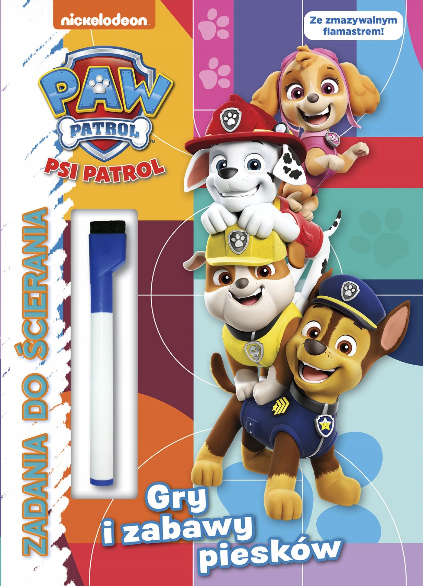 

Psi Patrol Zadania do ścierania Gry zabawy piesków