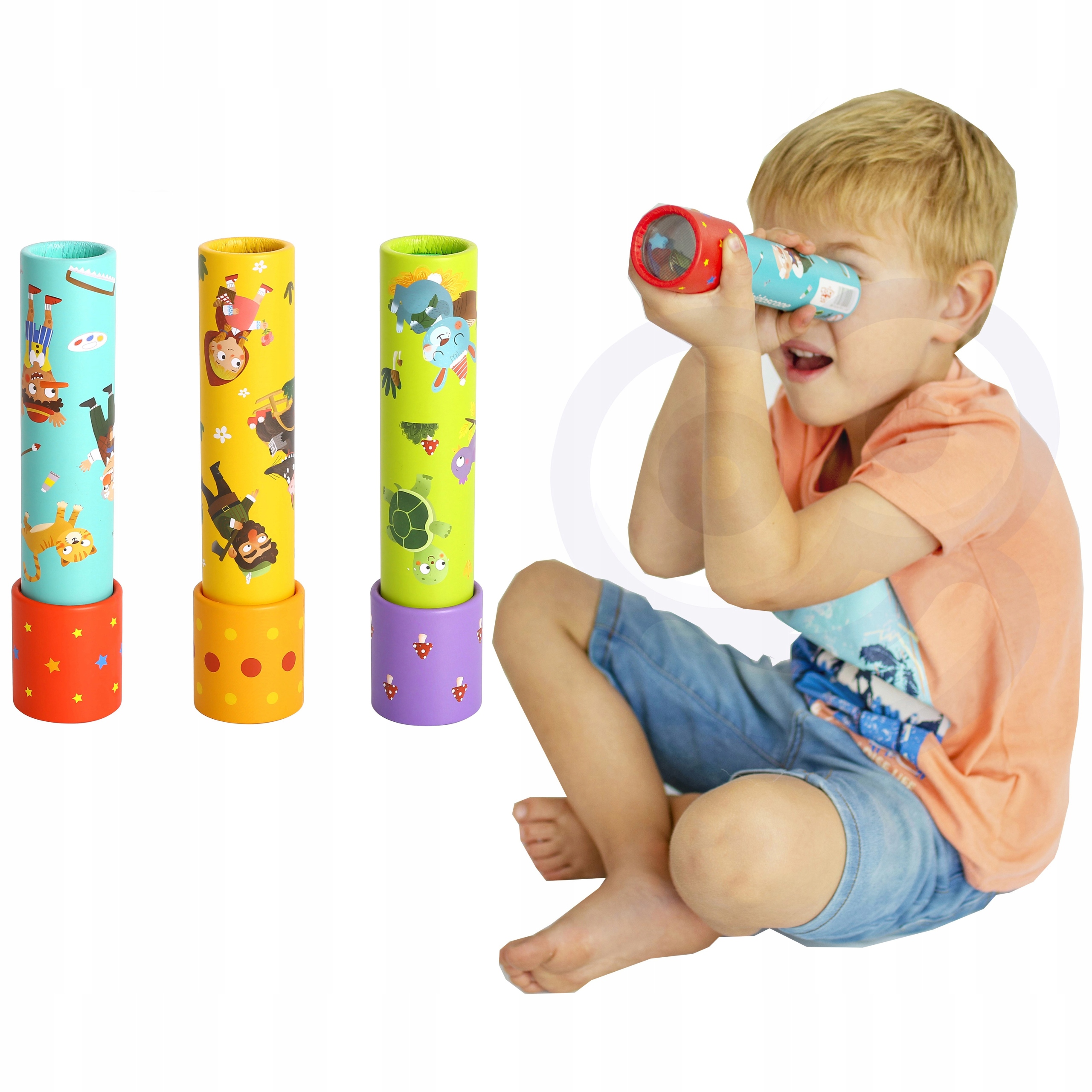 Kalejdoskop Zabawka Edukacyjna 3 Wzory / Tooky Toy