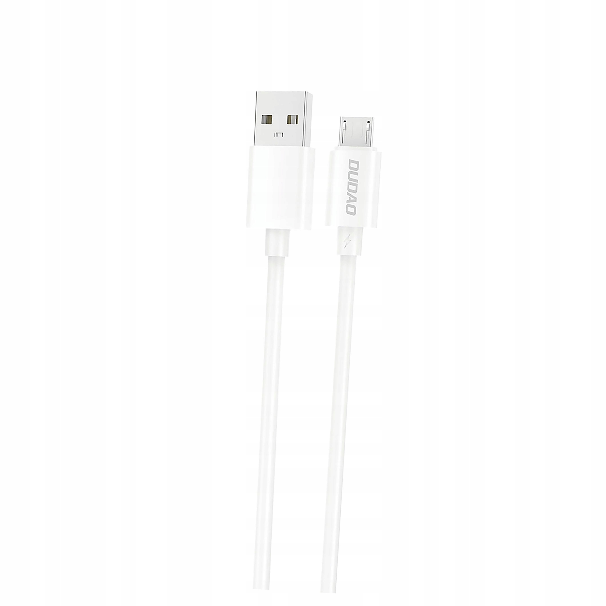 Kabel Dudao L4SM Usb-a micro Usb 2A 1m biały