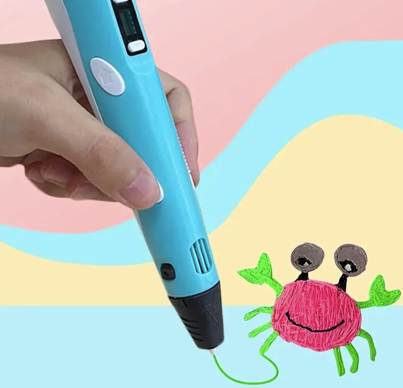 DŁUGOPIS DRUKARKA 3D DLA DZIECI PEN MAGICZNY ZESTAW + WKŁADY 9 METRÓW Wiek dziecka 6 m +