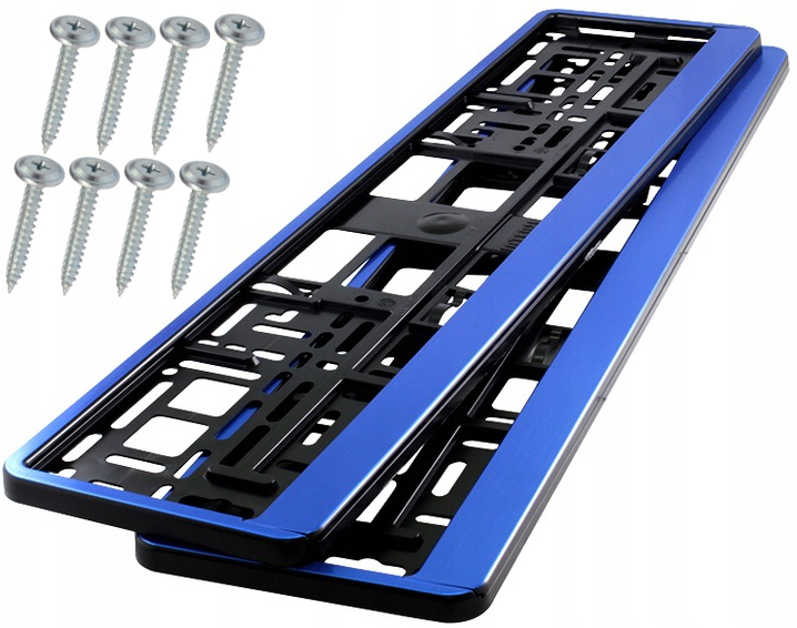 

Ramki Pod Tablice Rejestracyjna Blue Zestaw 2 Szt