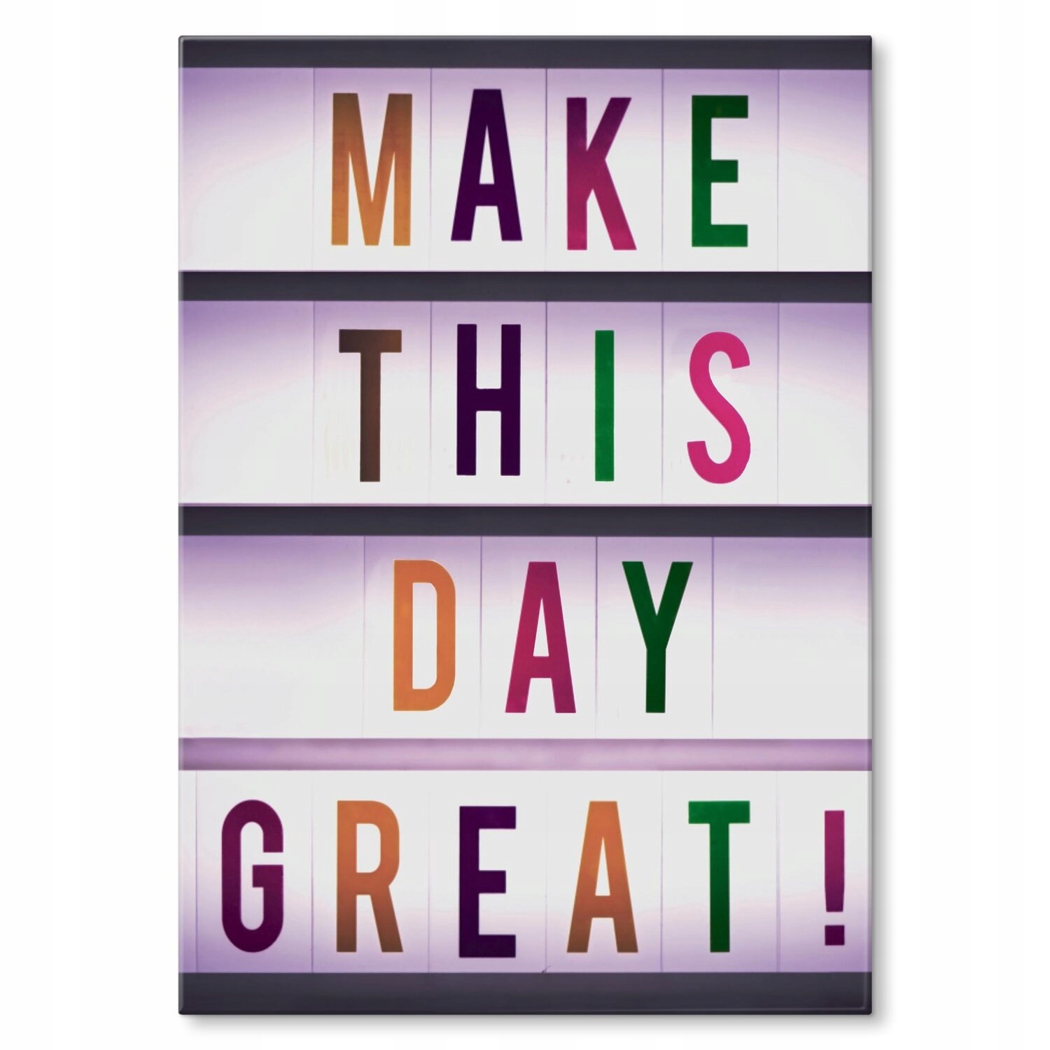 Kovový plakát Make this day great Dárek 42 x 59 cm