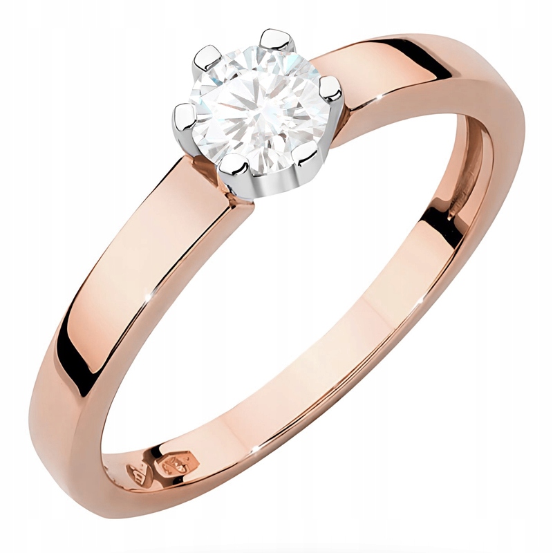 Zlatý Prstýnek pr. 585 Brilant 0,25 ct v šesti tlapkách 14k