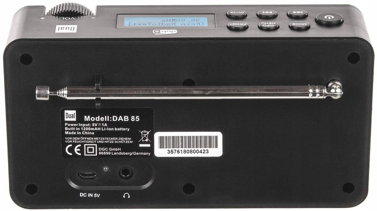 Radio Cyfrowe Dual DAB 85 DAB+ FM RDS AKUMULATOR Model DAB 85