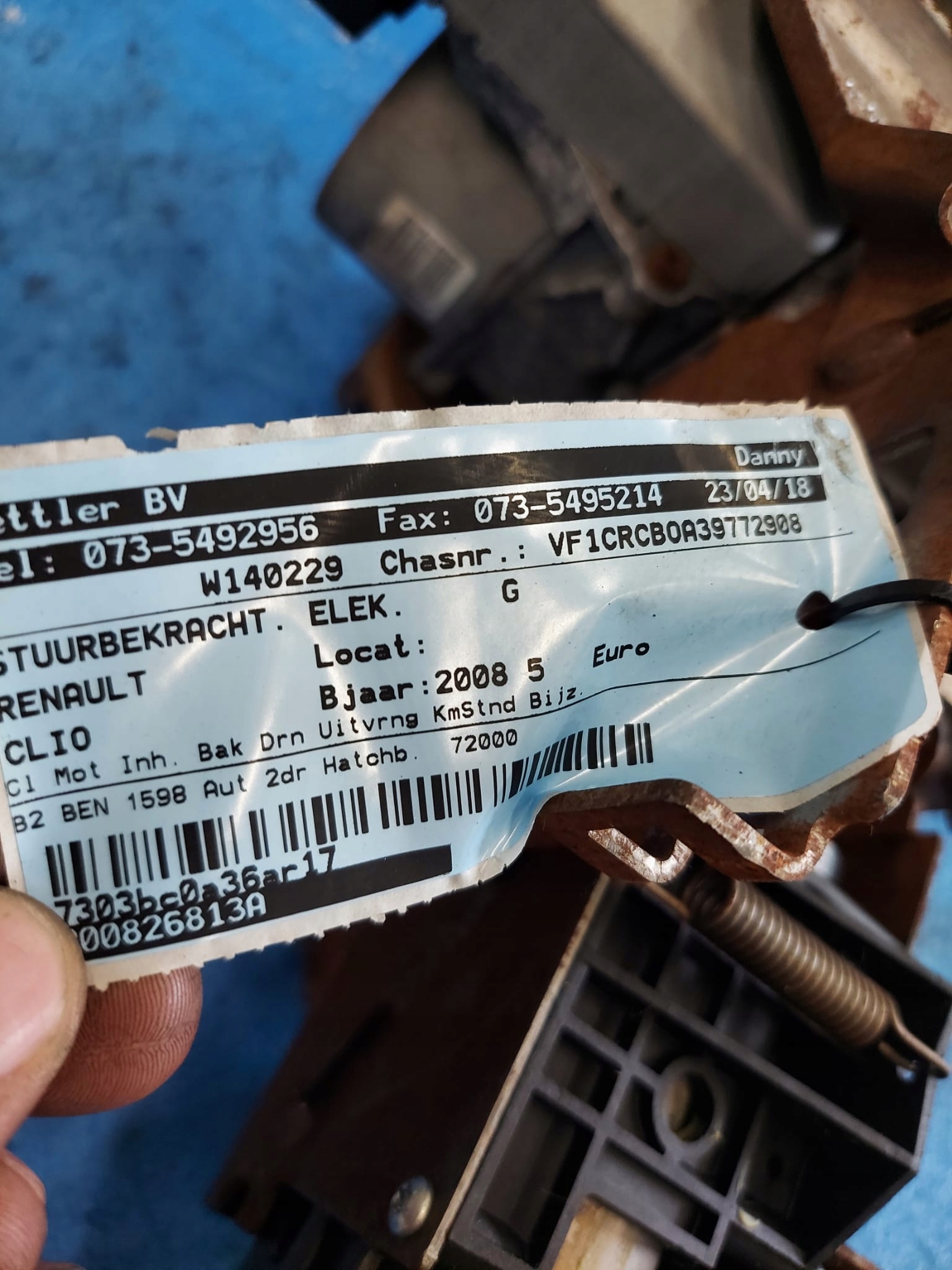 servo pump B85 CLIO III 8200826813A 72tysk